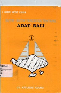 Image of Butir-Butir Tercecer Tentang Adat Bali 1